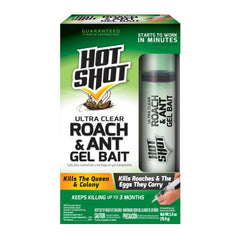 HOT SHOT Ultra Clear Roach & Ant Gel Bait 2.5 ounces front view