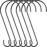 Hotop 12 Inch black stainless steel S Hook for bird feeders