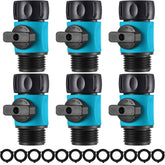 Hotop Garden Hose Shut Off Valve pack of 6 with blue colour