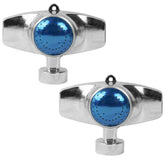 Hourleey 360 Degree Metal Spot Sprinkler front view with blue finish