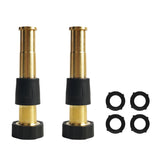 Hourleey 5-inch brass nozzle front view