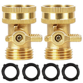 Hourleey Brass Garden Hose Shut Off Valve front view