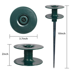 Hourleey garden hose guide spike showing top roller and stake