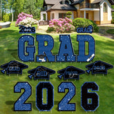 HOVACY Class of 2026 Graduation Yard Sign front view with bold letters