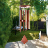 Howarmer 28 Inch Outdoor Wind Chime front view in red copper