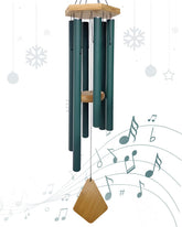 Howarmer 30 inch green wind chime front view