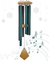 Howarmer 30 inch green wind chime front view