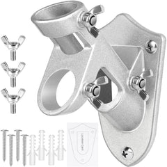 HPGOED flag pole holder silver model front view