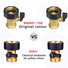 HQMPC Brass Shut Off Valve with pressure washers