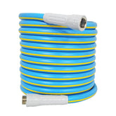HQMPC garden hose 5/8 in. x 30 ft front view, blue