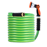 HQMPC Garden Hose 50 ft dark green with brass fittings