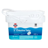 HTH 3" Chlorine Tabs Advanced 5 lb packaging front view