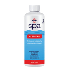 HTH Spa Clarifier 16 oz liquid bottle front view