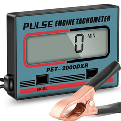 HTPREC Small Engine Tachometer front view with display