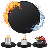 Huchiz Fire Pit Mat 19.5 inch round fireproof front view