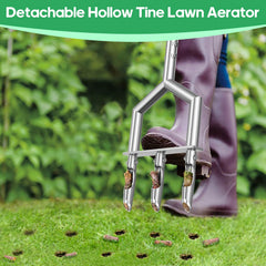 hugeneroy manual lawn aerator side view