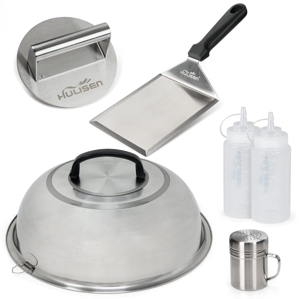 HULISEN Smashed Burger Kit complete set including burger press and spatula