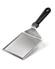 HULISEN Stainless Steel Grill Spatula front view with large support surface