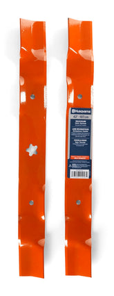 Husqvarna 42-inch mulching lawn mower blades front view