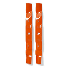 Husqvarna blades showing hardened steel construction