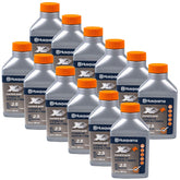 Husqvarna XP 2-Cycle Oil 12 pack, 6.4 oz bottles front view
