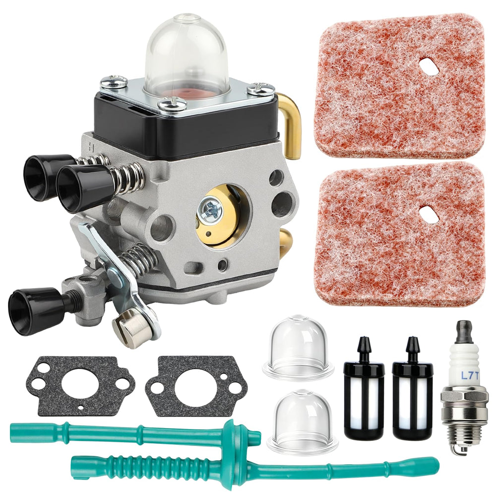 HUZTL FS45 FS55R Carburetor front view with connectors