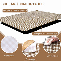 HX&OD picnic blanket waterproof bottom detail
