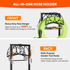 HXJLJY Garden Hose Holder with a hose attached