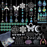 HYBEADS DIY Suncatchers Kit 400pcs with assorted crystal beads