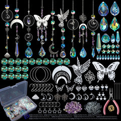 HYBEADS DIY Suncatchers Kit with 400 pieces of crystal supplies