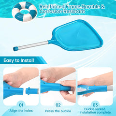 HydraJoy Pool Skimmer displaying ergonomic handle