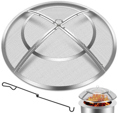 Hydream 24 Inch Fire Pit Spark Screen front view