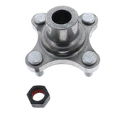 Hydro-Gear Hub Kit 71405 front view, silver alloy steel