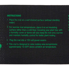 Hydrofarm Heat Mat in use under seedling trays