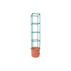 Hydrofarm self-watering tomato barrel with 4 ft trellis in green