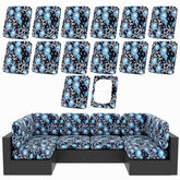 hyha 14Pcs Patio Cushion Covers Bluebell front view