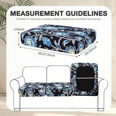 hyha 14Pcs Patio Cushion Covers Bluebell side view