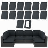 hyha 14Pcs Patio Cushion Covers in Dark Gray, front view