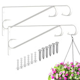 Hystun Plant Hanger outdoor white hook front view