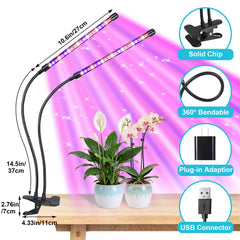 Hywyimlait Grow Light with adjustable gooseneck and clip