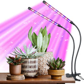 Hywyimlait Indoor Plant Grow Light front view with adjustable gooseneck