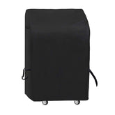 i COVER 2 Burner Grill Cover front view, black material