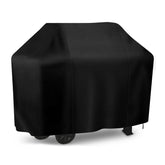 i COVER 58 Inch BBQ Grill Cover front view, black