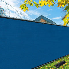 i COVER 6x12ft Privacy Screen Fence in Royal Blue front view