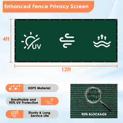 i COVER Privacy Screen Fence displayed in a garden