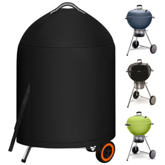 i COVER Waterproof Grill Cover for Weber 22 Inch Kettle, front view