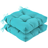 IASEAHK Outdoor Chair Cushion teal front view