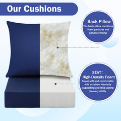 IASEAHK outdoor cushion showing hidden zipper detail