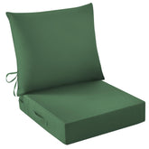 IASEAHK Outdoor Seat Cushion Set front view, Forest Green