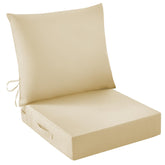 IASEAHK Outdoor Seat Cushion Set with light khaki cover
